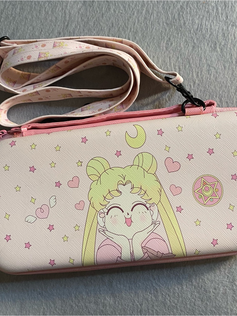 Pink Sailor Moon Crossbody Bag – Cute Cartoon Print